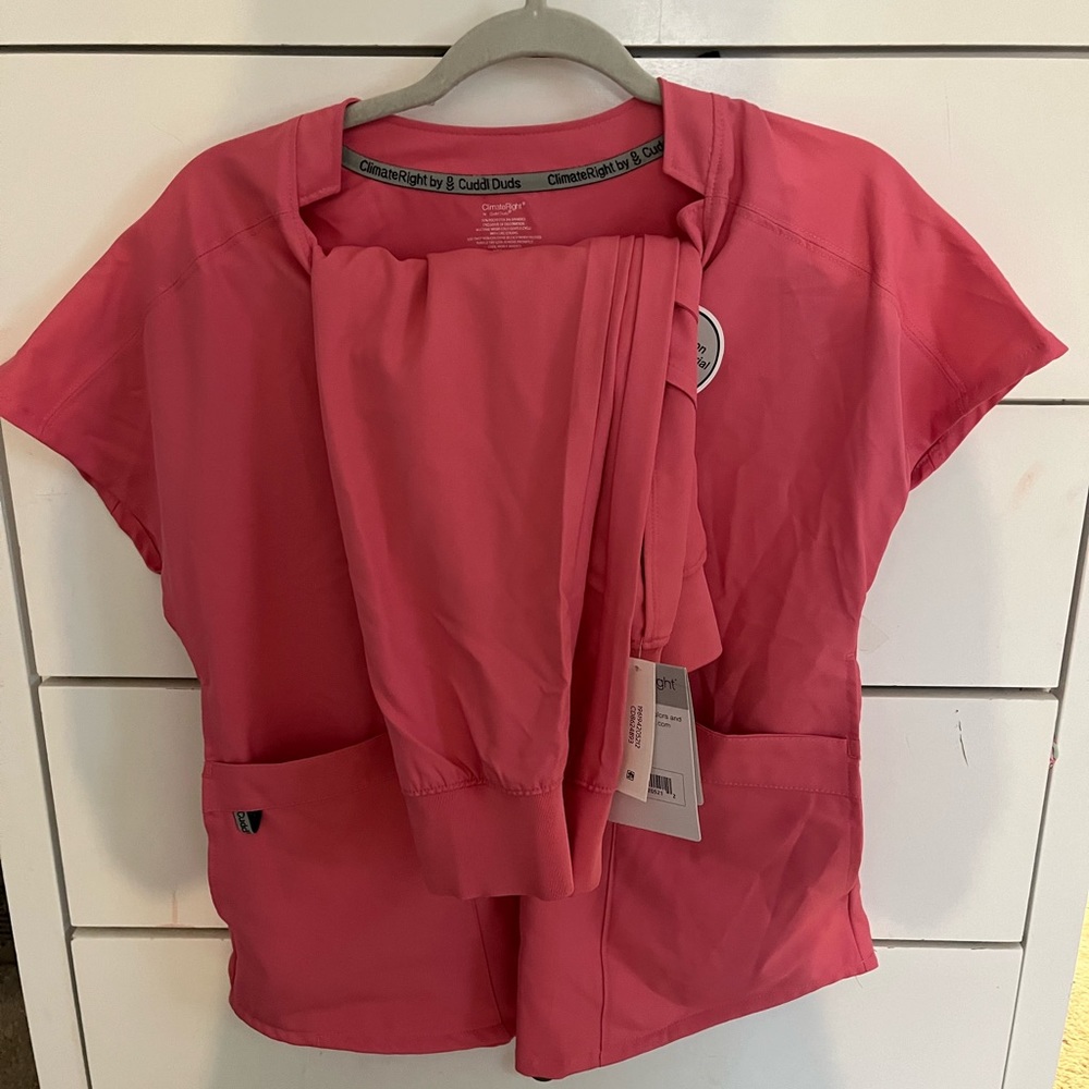 pink climate right scrub set XS